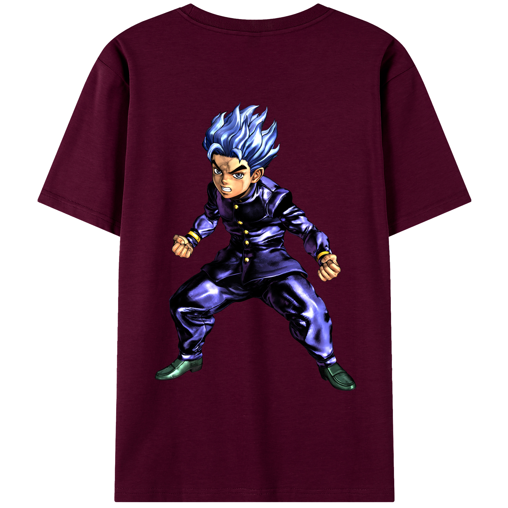 （画像用） ジョジョの奇妙な冒険 広瀨康一 JoJo's Bizarre Adventure Hirose Koichi レディース半袖Tシャツ(バックプリント)